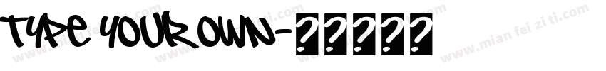 type your own字体转换
